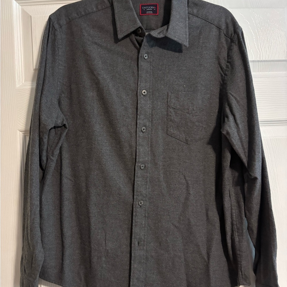 UNTUCKit Gray Casual Button Down Shirt